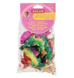 Zolux Zolux kattenspeelgoed bontmuisjes assorti