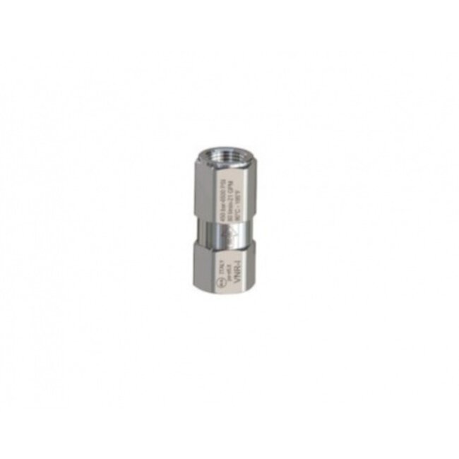 Terugslagklep RVS 1/2''BSP inw max. 45 l/m 400 bar