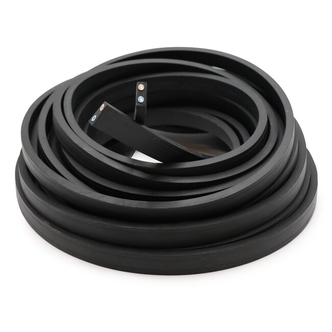 Lattakumikaapeli, musta, ei sis. lampunpidikkeitä