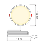 LED- Kattovalo, pyöreä - 12 W - Ø165mm