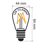 Filamenttilamppu  3.5W, punainen