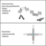 Tarvikkeita  230V LED - valonauhoille