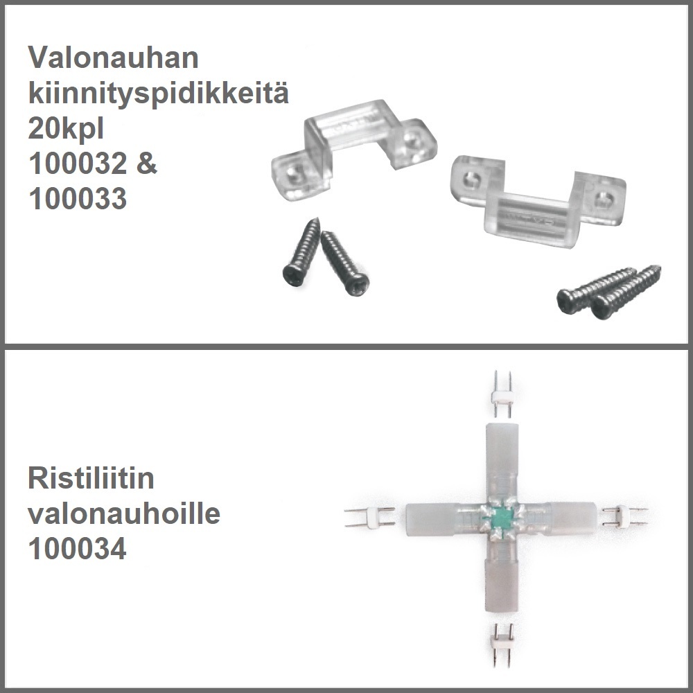 Tarvikkeita 230V LED - valonauhoille