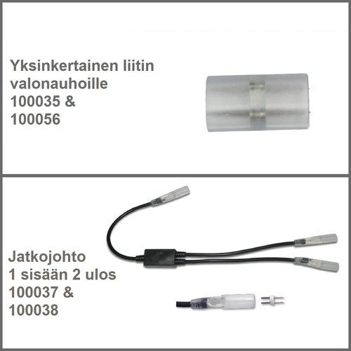 Tarvikkeita  230V LED - valonauhoille