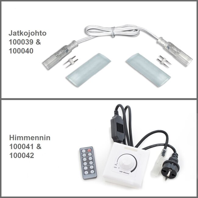 Tarvikkeita  230V LED - valonauhoille