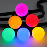 Valoketju 1W  värikkäillä LED- lampuilla, 6 väriä