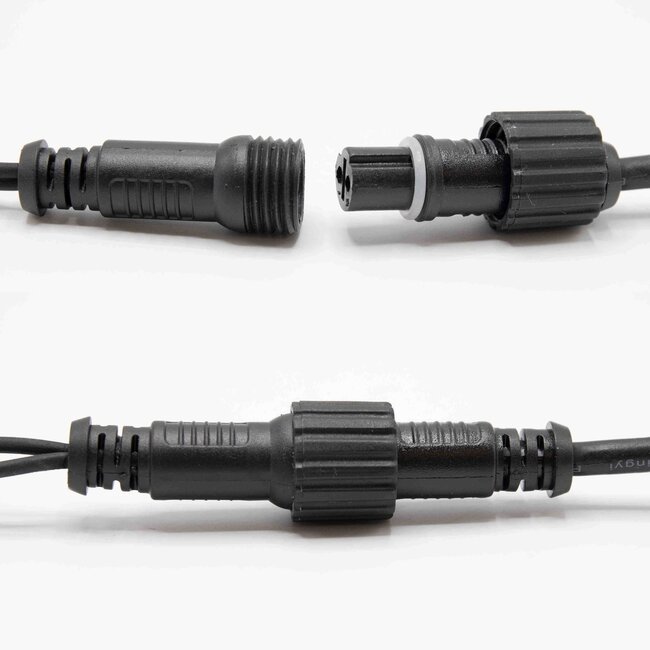 Jatkettavat jouluvalot | kylmän valkoinen | 20 metriä 200 valoa | Kumijohto