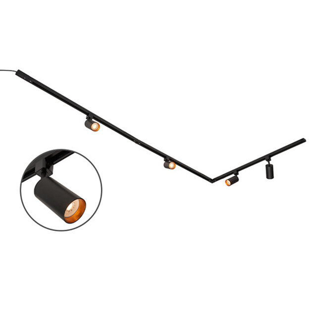 Moderni 1-vaiheinen kiskovalaisinsetti  3m Juno