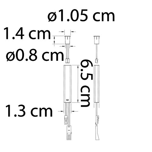 Ovianturin kytkin 12V/ 24V - valkoinen