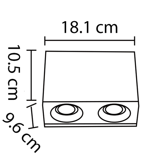 Timmy seinävalaisin  2 spottia - valkoinen