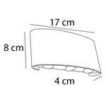 Sena seinävalaisin 6 x 1W - mattamusta