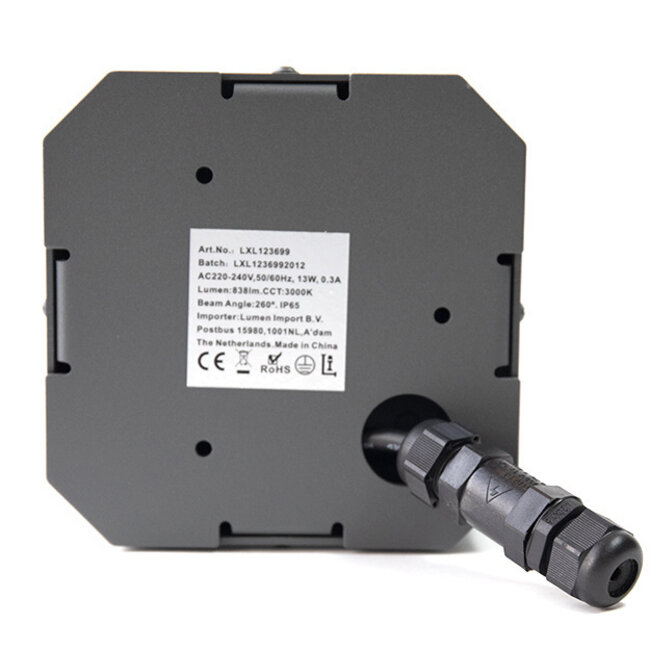 Cobalt design pylväsvalaisin - tumman harmaa