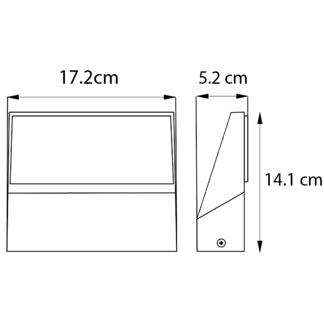 Ulkoseinävalaisin Argento - kääntyvä