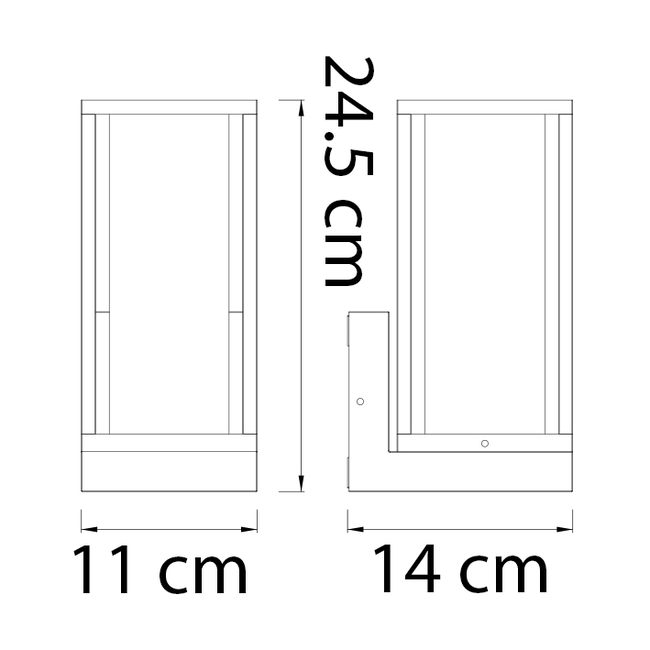 Judy seinävalaisin - mattamusta