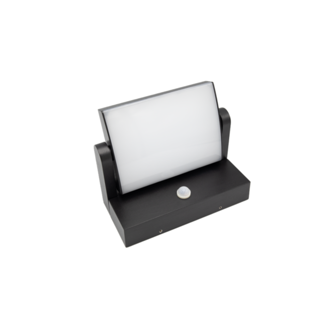 Berlin kääntyvä seinävalaisin  liikkeentunnistimella - musta