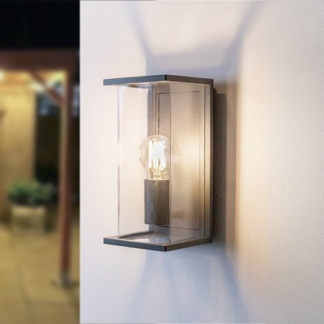 Flavio moderni seinävalaisin - tumman harmaa