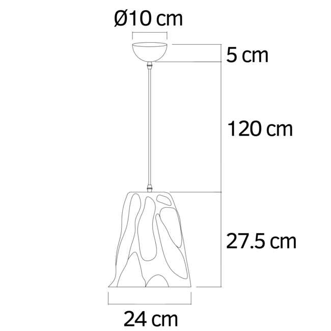 Napoli riippuvalaisin - harmaa