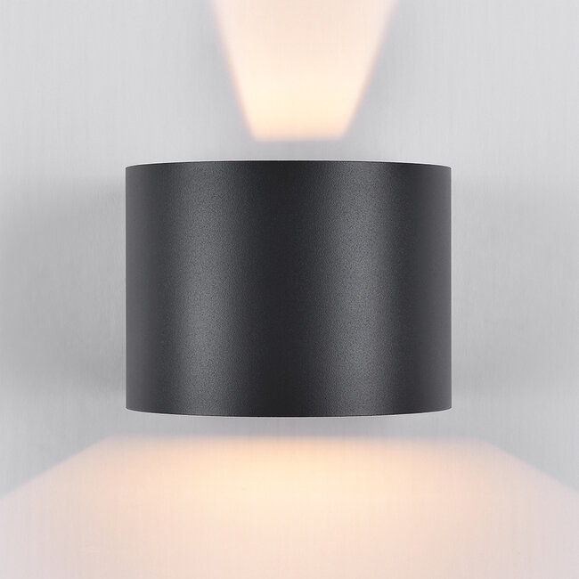 Lizzy pyöreä seinävalaisin - tumman harmaa