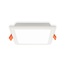 LED Downlight neliö - 12 wattia - 165 x 165mm