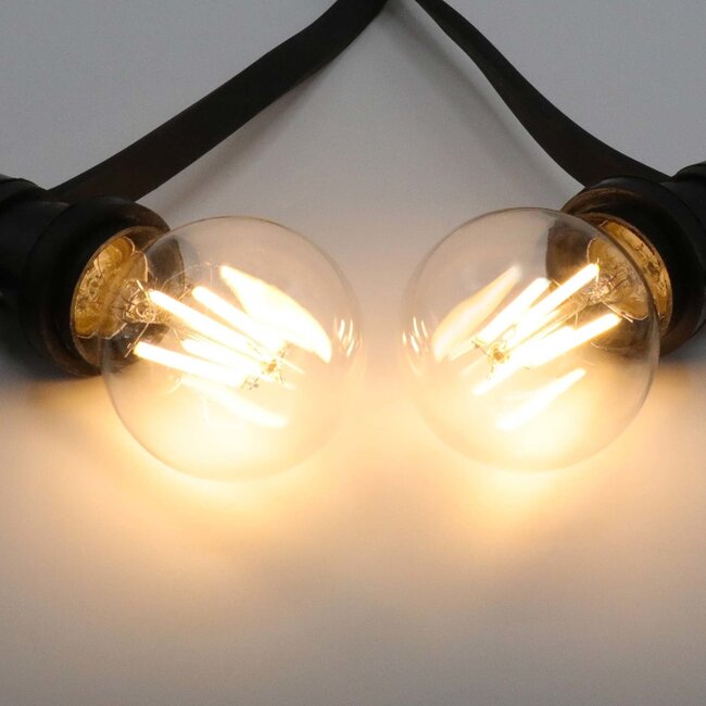 Filamentti-LED-lamppu himmennettävä 4,5 ja 7 wattia, kirkas lasi