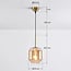 Design hanglamp met amber glas - Venice