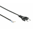 Liitäntäjohto europistokkeella, musta, 2 metriä - 2 x 0,75 mm