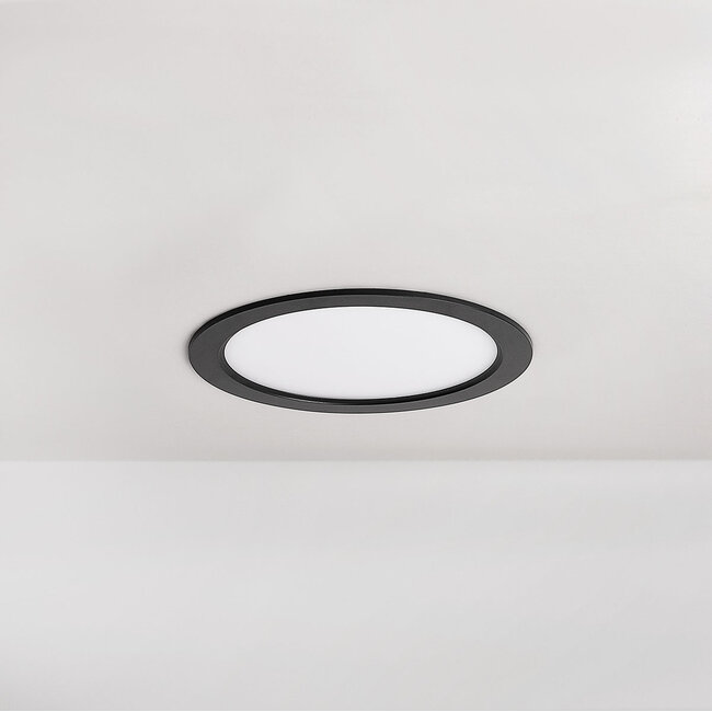 18 W pyöreä LED-alasvalo, säädettävä värilämpötila – Ø225 mm, musta