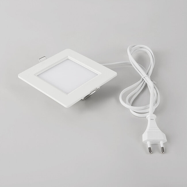 6 W neliönmuotoinen LED-alasvalo, säädettävä värilämpötila – 120 x 120 mm