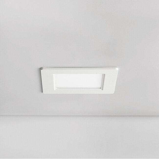 6 W neliönmuotoinen LED-alasvalo, säädettävä värilämpötila – 120 x 120 mm