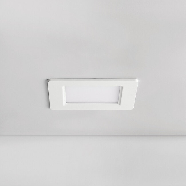 6 W neliönmuotoinen LED-alasvalo, säädettävä värilämpötila – 120 x 120 mm