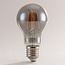 E27-LED-filamenttilamppu, himmennettävä – savulasi, 8,5 W