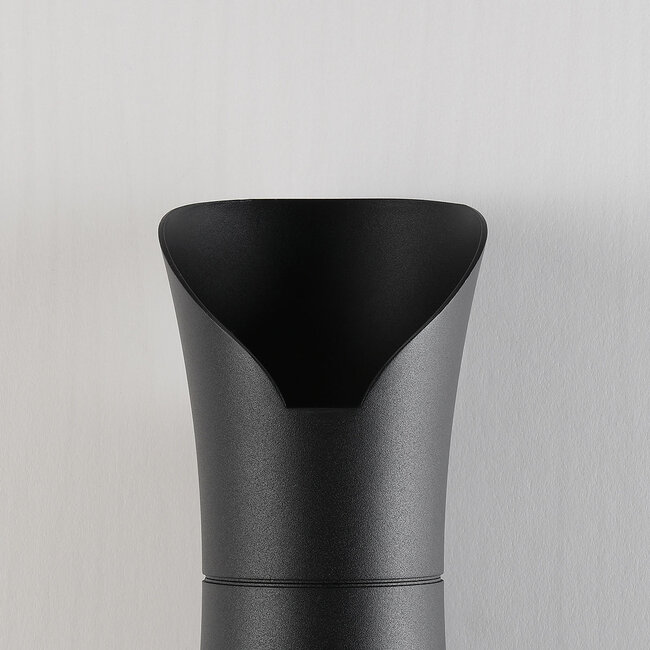 Design-ulkoseinävalaisin Olympus, musta ja integroitu LED