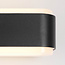 Design-ulkoseinävalaisin Cale, musta ja integroitu LED