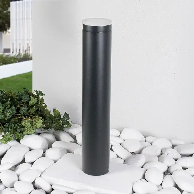 Moderni pollarivalaisin Felix - 50 cm musta, kiinteä LED-valo