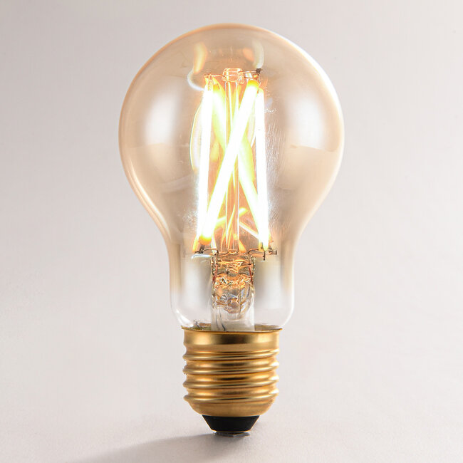 Älykäs E27-LED-lamppu dim-to-warm 7 wattia, meripihka 60 mm (Tuya)