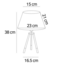 Outlet-tuote: Pöytävalaisin Girona, lommoja varjostimessa