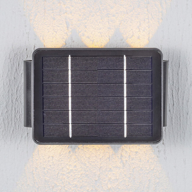 6-osainen aurinkokäyttöinen ulkoseinävalaisin - Selena