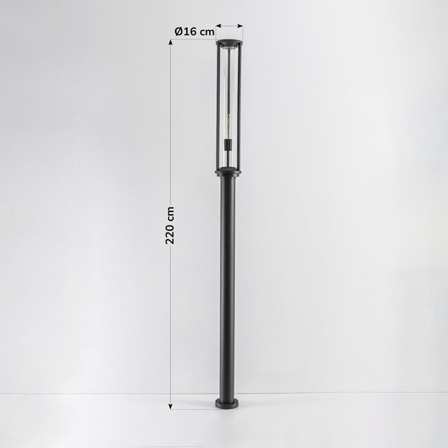 Pollarivalaisin Sergio - 220 cm antrasiitti