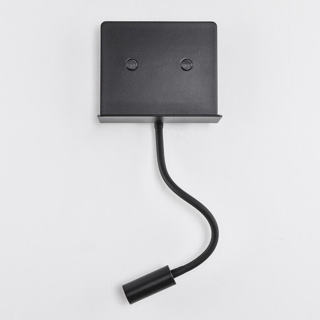 Monikäyttöinen seinävalaisin Sillia, säädettävä varsi ja USB-portti