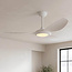 Kattotuuletin Viento kiinteällä LED-valonlähteellä ja kaukosäätimellä - valkoinen