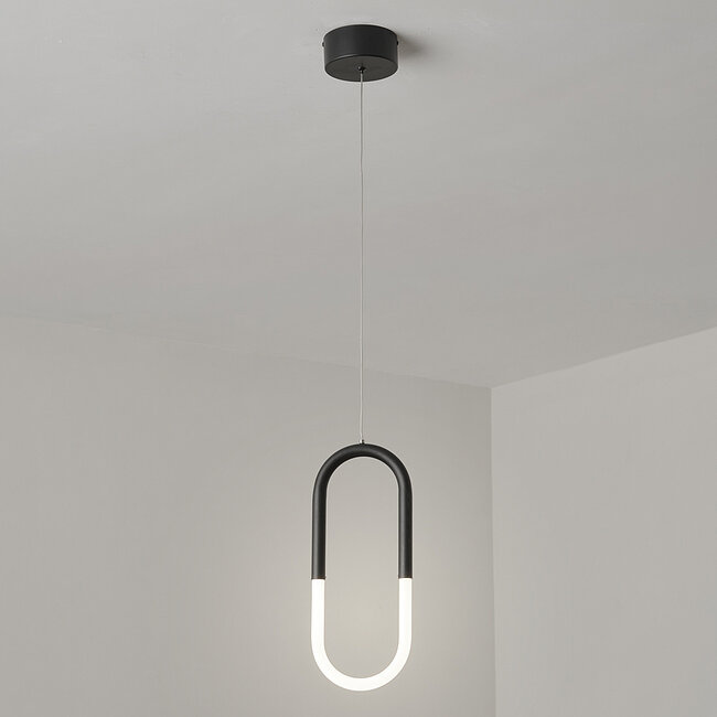 Design-riippuvalaisin Rohr - musta