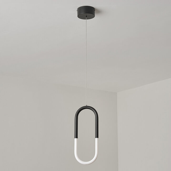 Design-riippuvalaisin Rohr - musta