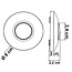 LED lattia himmennin 0-50 wattia - musta