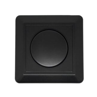 Inbouw muurdimmer - zwart