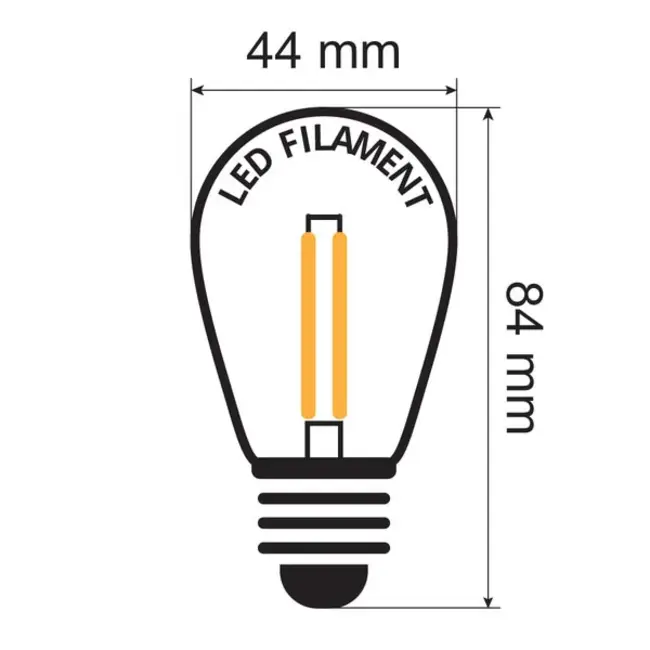 LED-lamppu himmennettävä 2 wattia, sininen E27