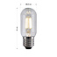 E27-putkilamppu LED himmennettävä, kirkas lasi 11 cm (2700 K)