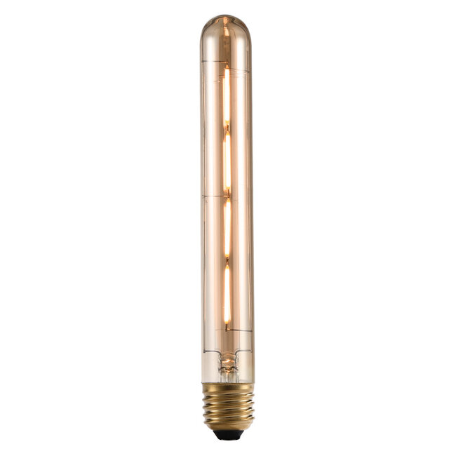 E27-putkilamppu LED himmennettävä, meripihka 4-lankainen 22,5 cm (2200 K)