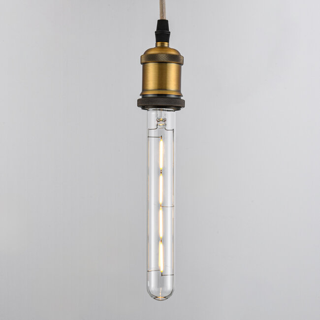 E27-putkilamppu LED himmennettävä, kirkas lasi 22,5 cm (2700 K)