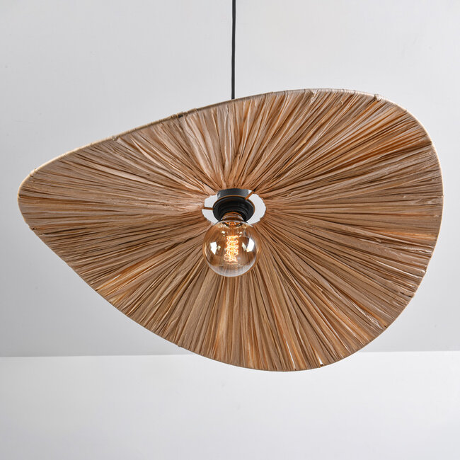 Riippuvalaisin raffiapaperilla Ø58 cm - Bahan