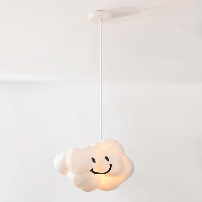 Riippuvalaisin Kumo pilvenmuoto pieni - valkoinen